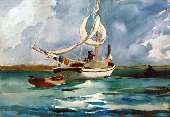 Winslow Homer : Sloop, Bermuda